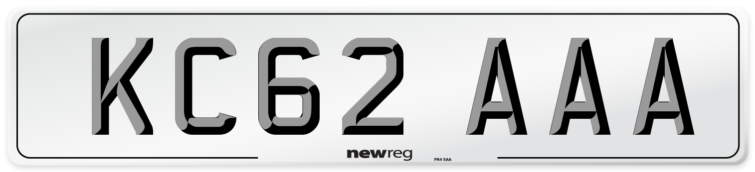 KC62 AAA Number Plate from New Reg